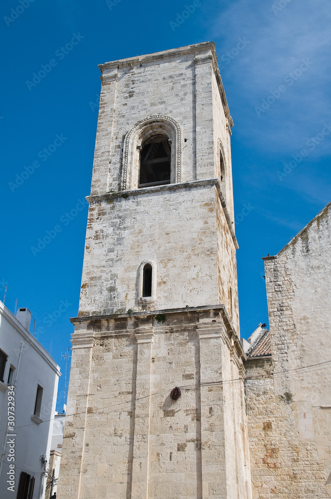 Belltower Mother Church. Polignano a Mare. Apulia.