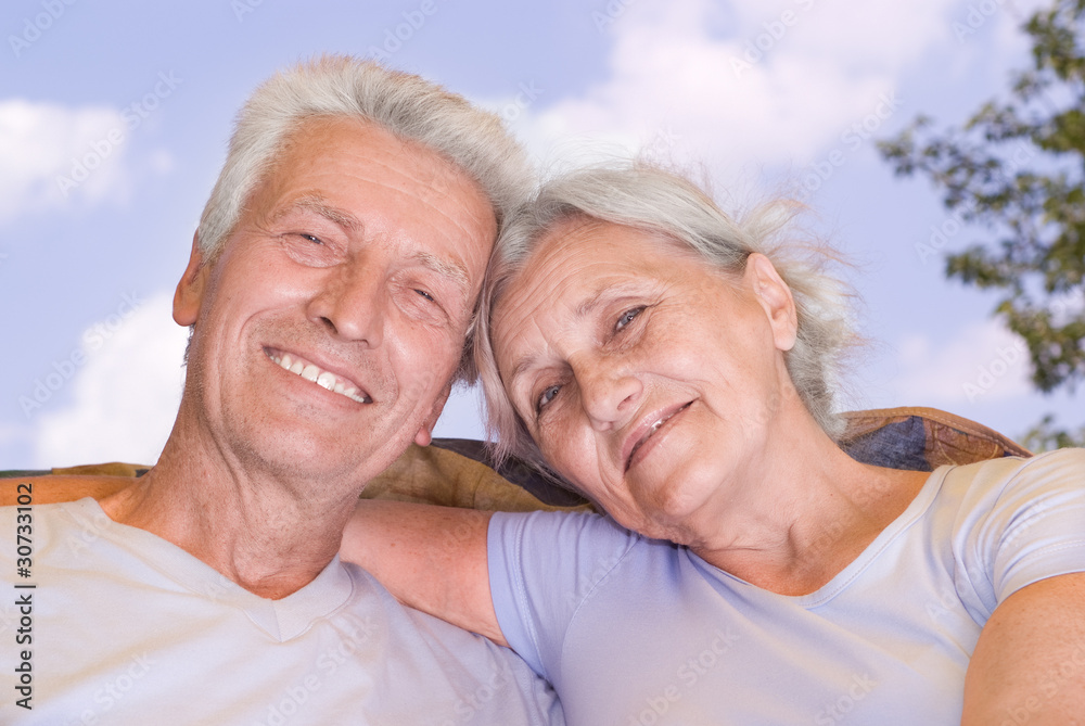 happy elderly couple