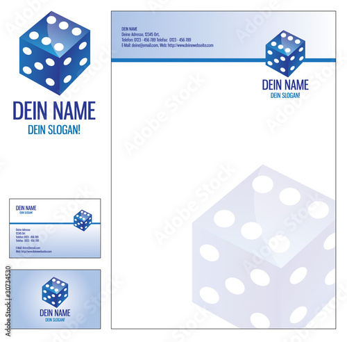 CI Corporate Identity Briefbogen Briefpapier Visitenkarte Kasino