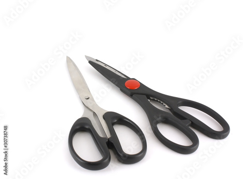 Two kitchen scissors