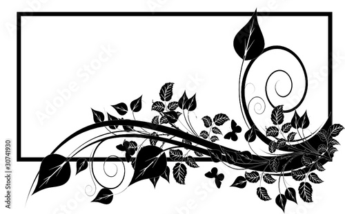 étiquette floral