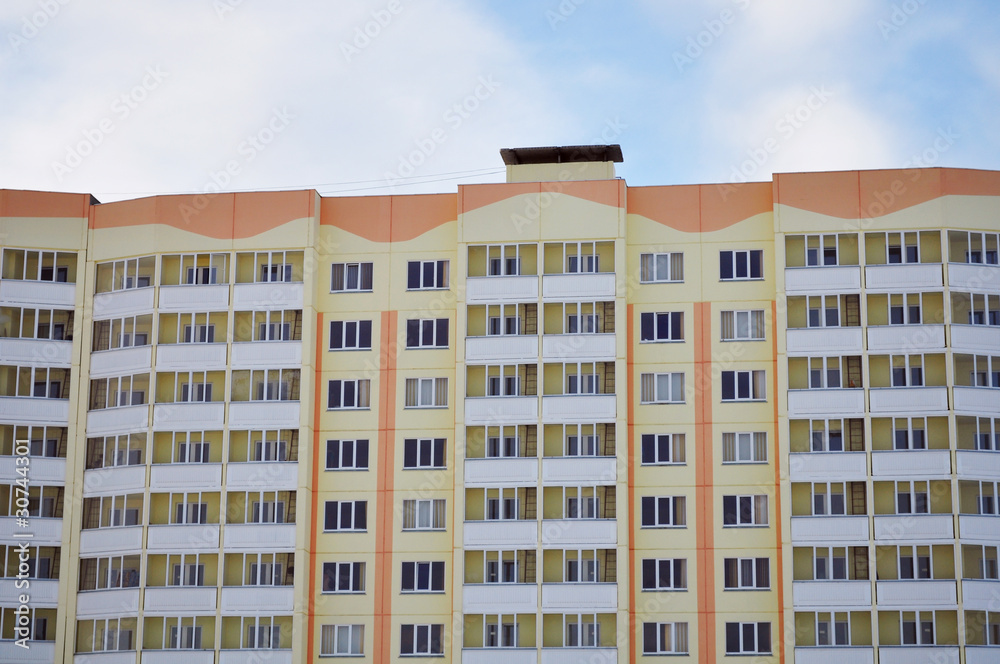 Apartments with balconies, glazed loggia