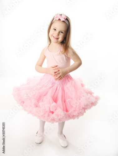 Pretty preschool ballerina photo