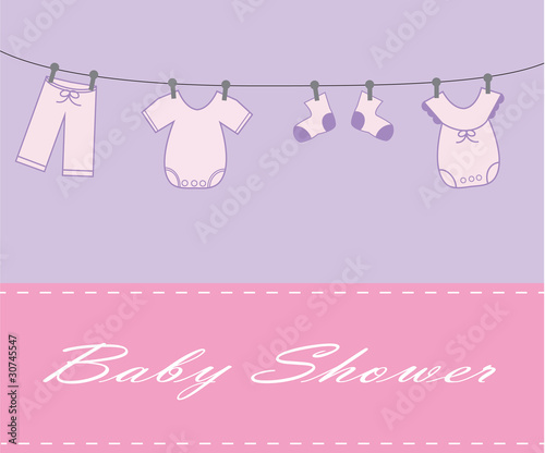 Baby Girl Shower Invite photo