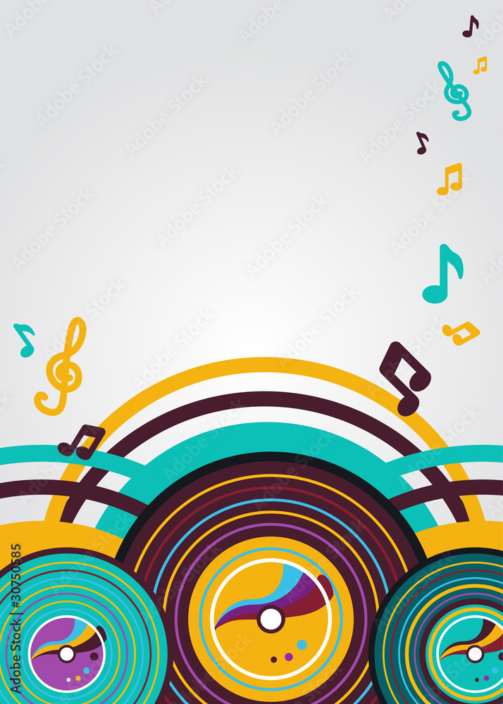 Fototapeta premium Abstract music background