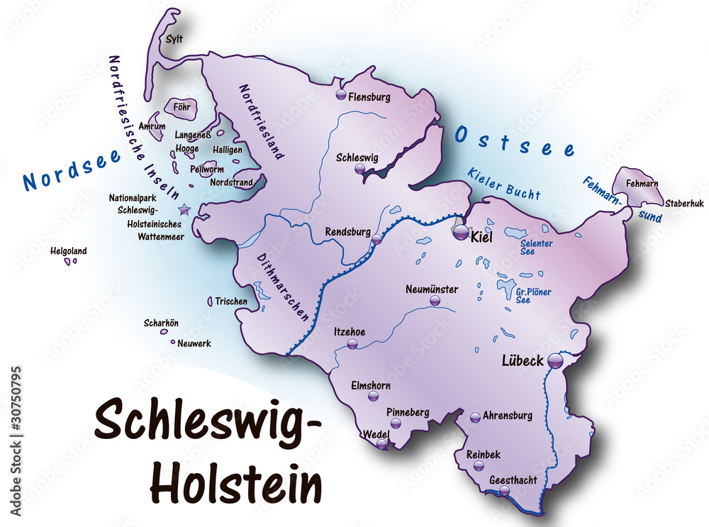 Fototapeta premium Schleswig-Holstein flieder
