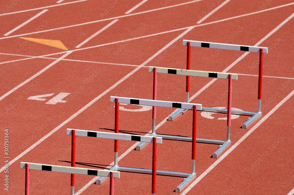 Hurdles on a Track