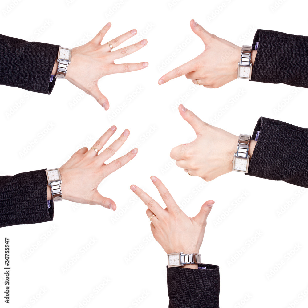 Obraz premium business man hands