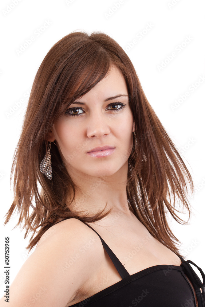brunette woman portrait