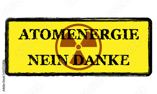 Atomenergie Schild