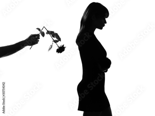 Tableau sur toile stylish silhouette