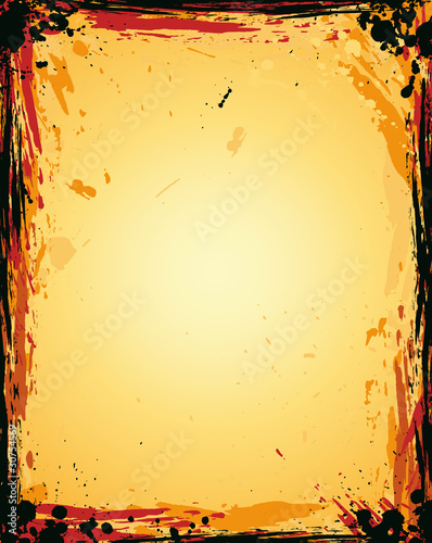 Grunge Background with Aged effect and burnt borders