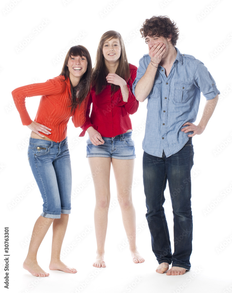 Fototapeta premium fou rire entre amis en vacances