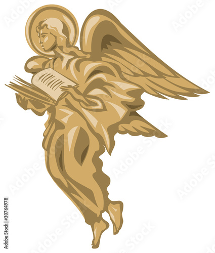 Angel with the book