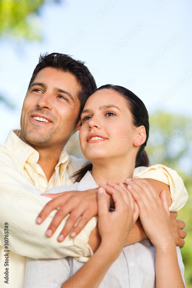 Fototapeta premium Happy couple in the park