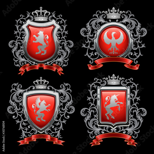Coat of arms. Vector illustration.