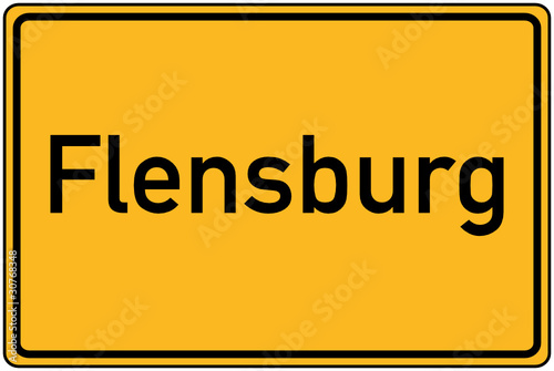 Ortstafel von Flensburg