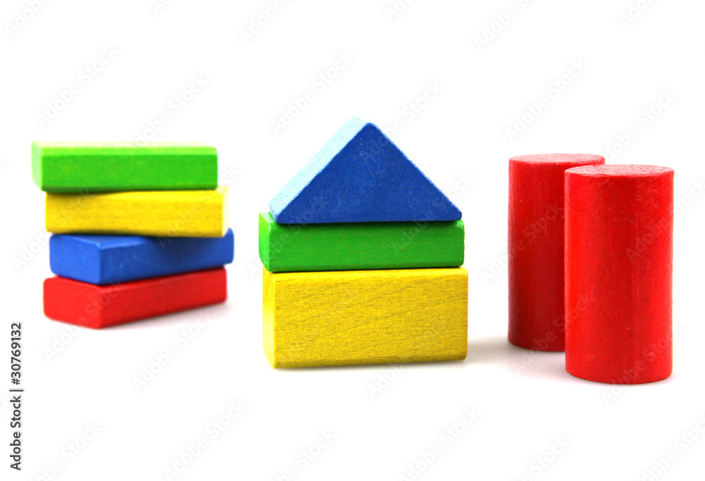 Wooden building blocks Wooden building blocks