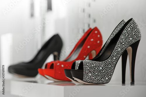 Women's shoes at the shop