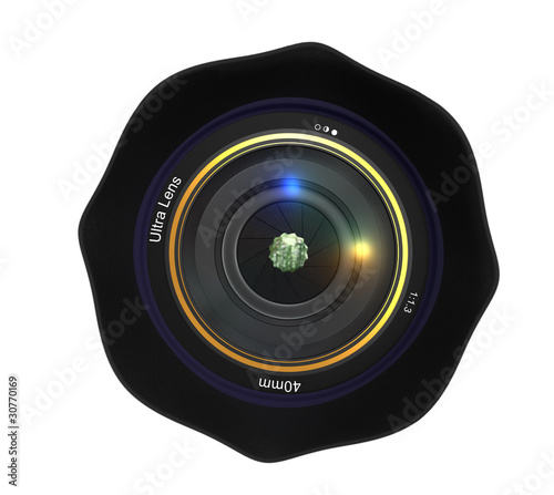 Camera objective isolated