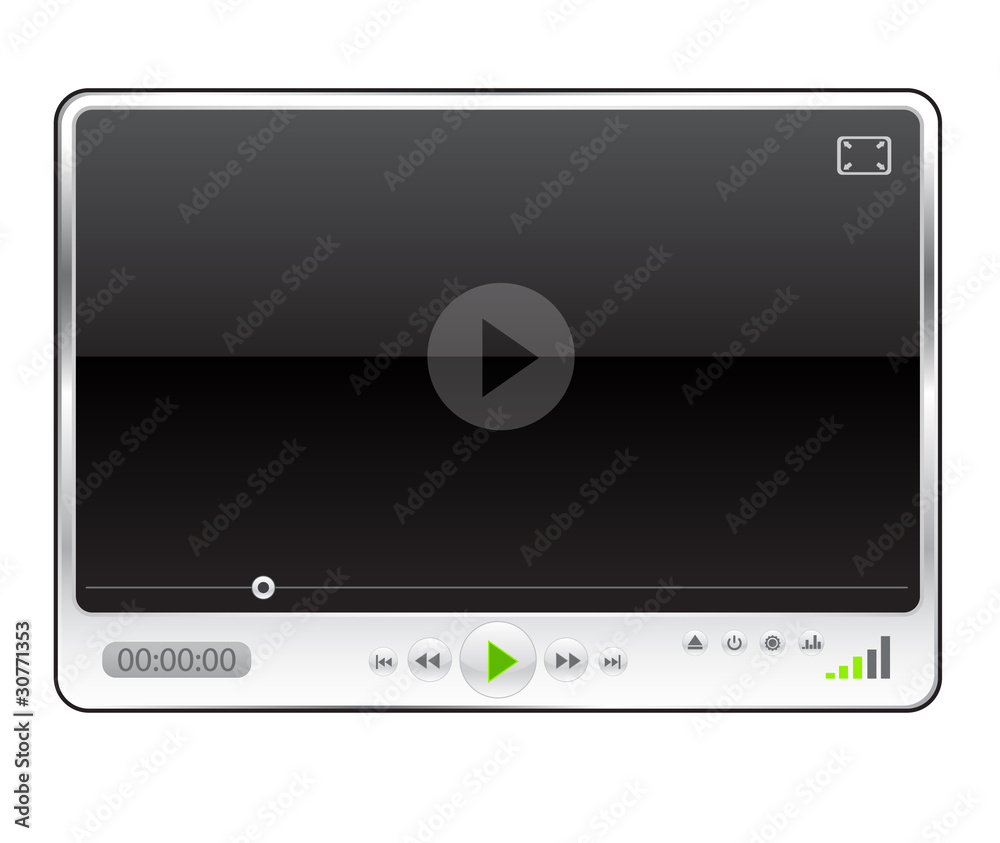 Obraz premium Modern minimal media player