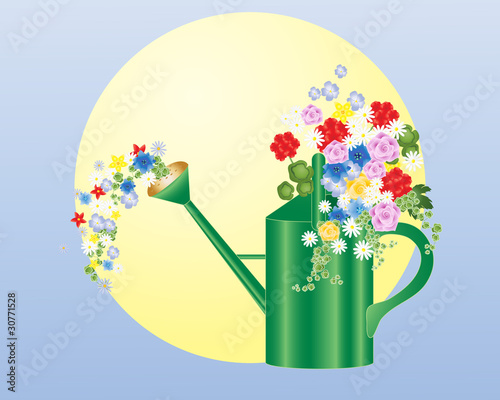 summer watering can