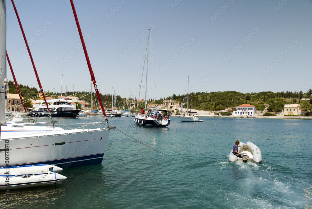 Obraz premium Fiskardos on Island of Kephalonia Greece