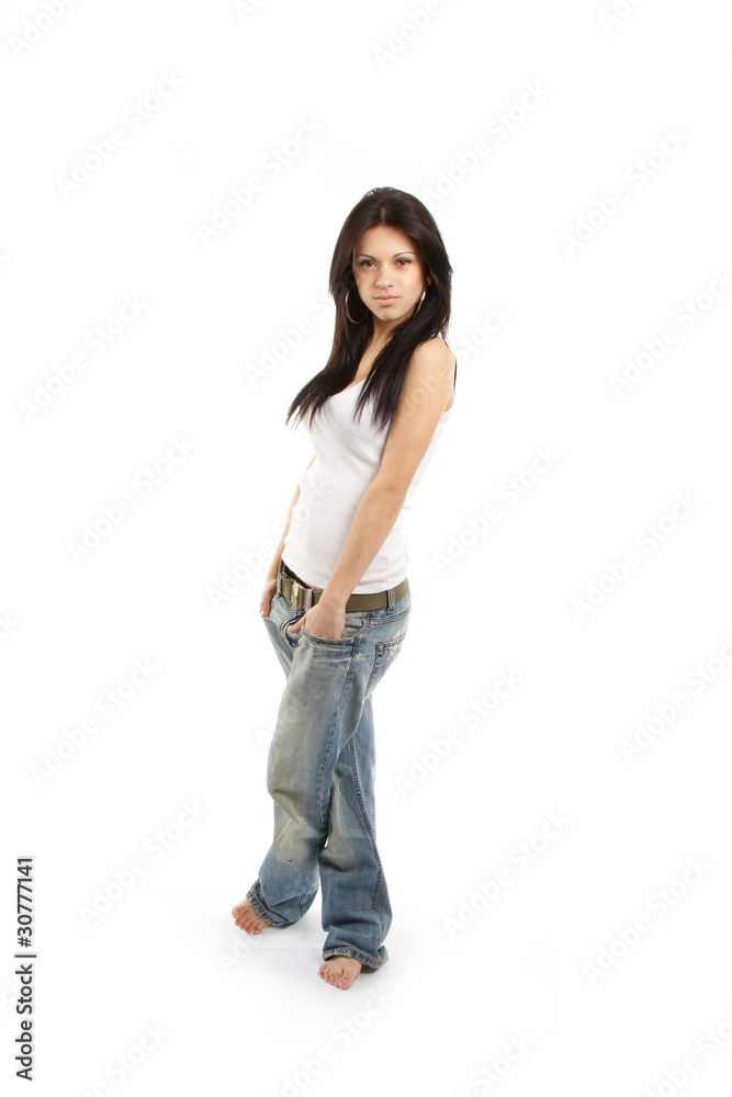 Beautiful happy young woman Beautiful happy young woman