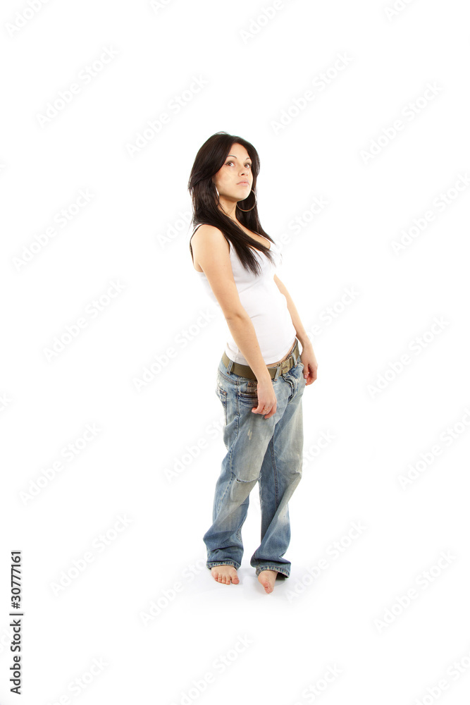 attractive young woman thinking attractive young woman thinking