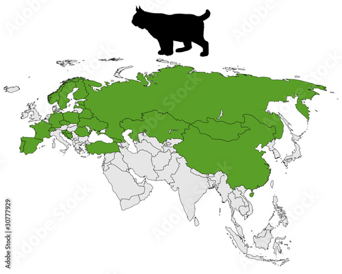 Luchs Verbreitungskarte
