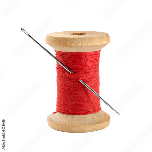 Slika na platnu Spool of thread and needle