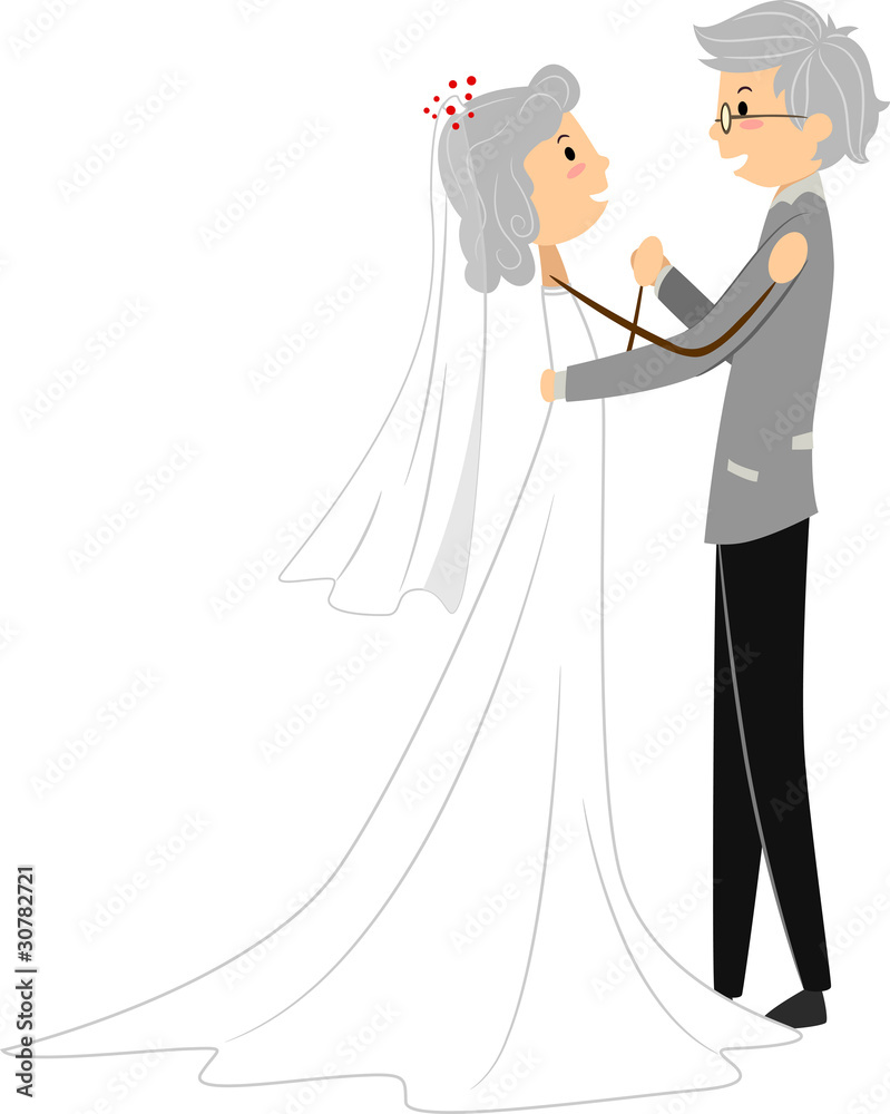 Fototapeta premium Senior Wedding