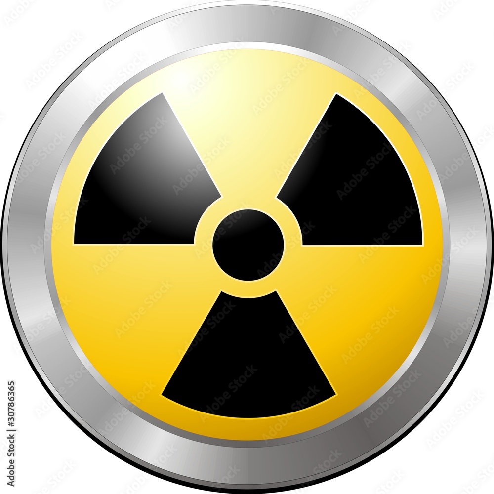 Fototapeta premium Nucleare Simbolo Icona-Nuclear Symbol Icon-Vector