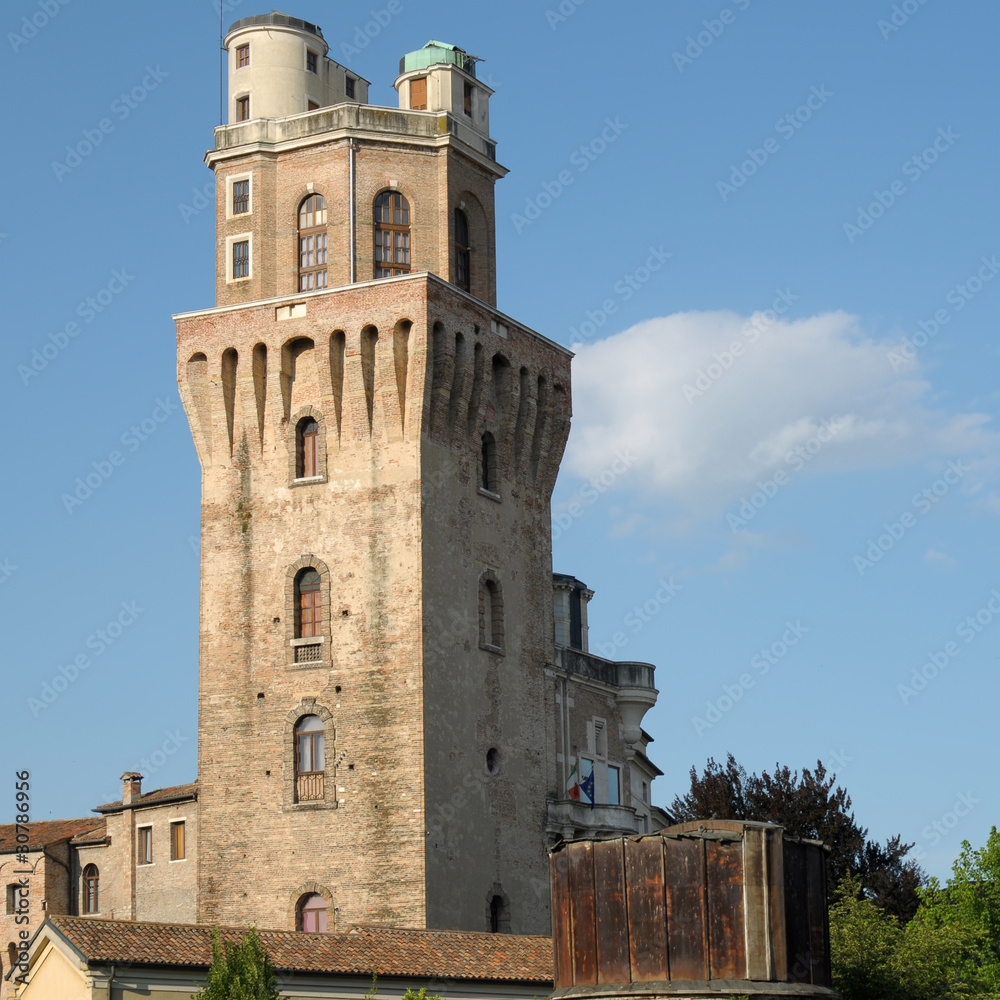 Padua, Italy. Old castle tower named 'La Specola'