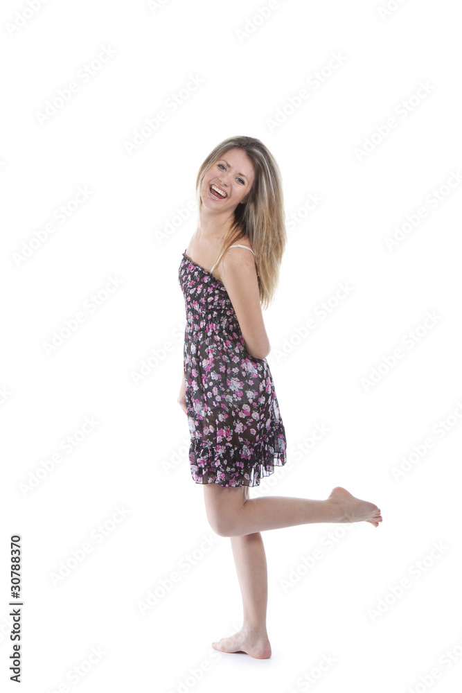 Beautiful happy young woman Beautiful happy young woman
