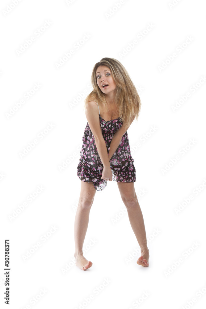 Beautiful happy young woman Beautiful happy young woman