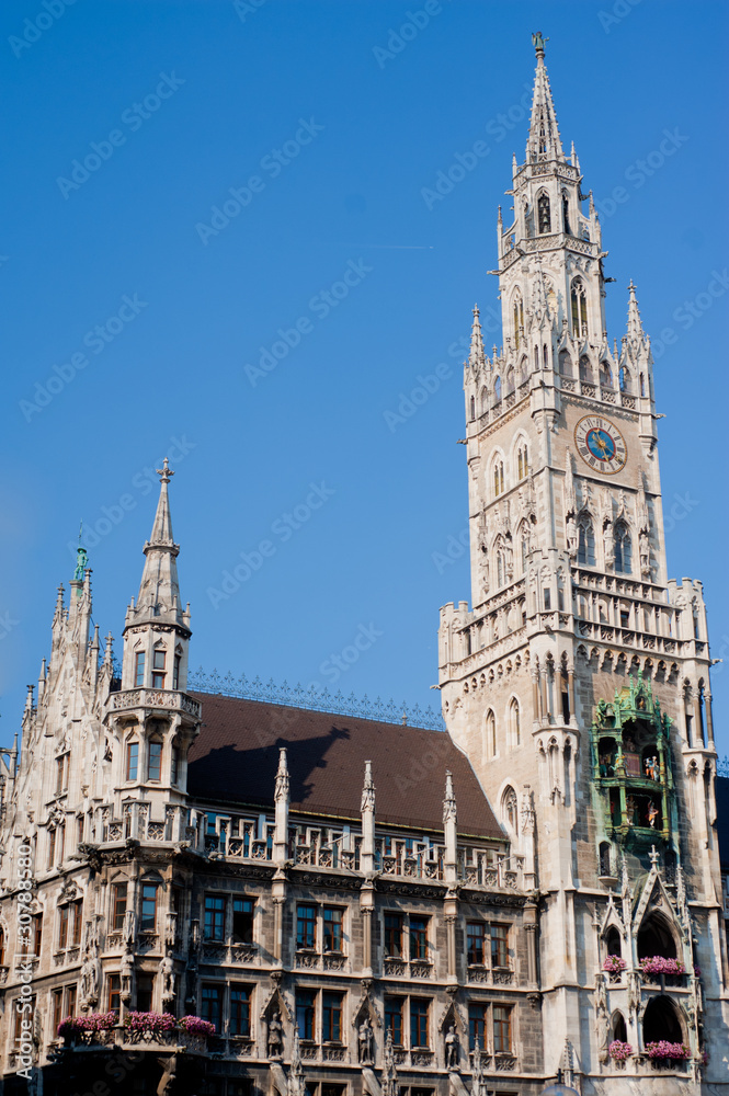 New city hall in Munich, Germany