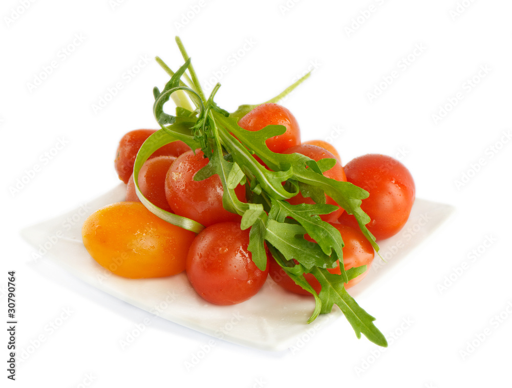 Tomatoes and salad