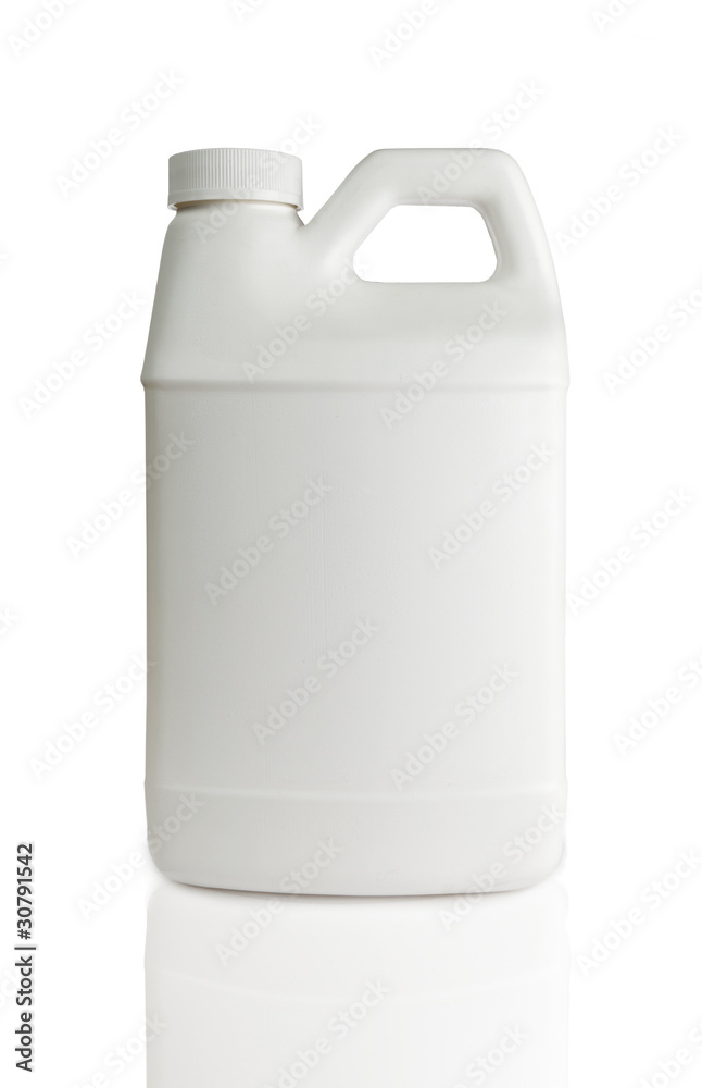white plastic bottle isolated on a white background white plastic bottle isolated on a white background