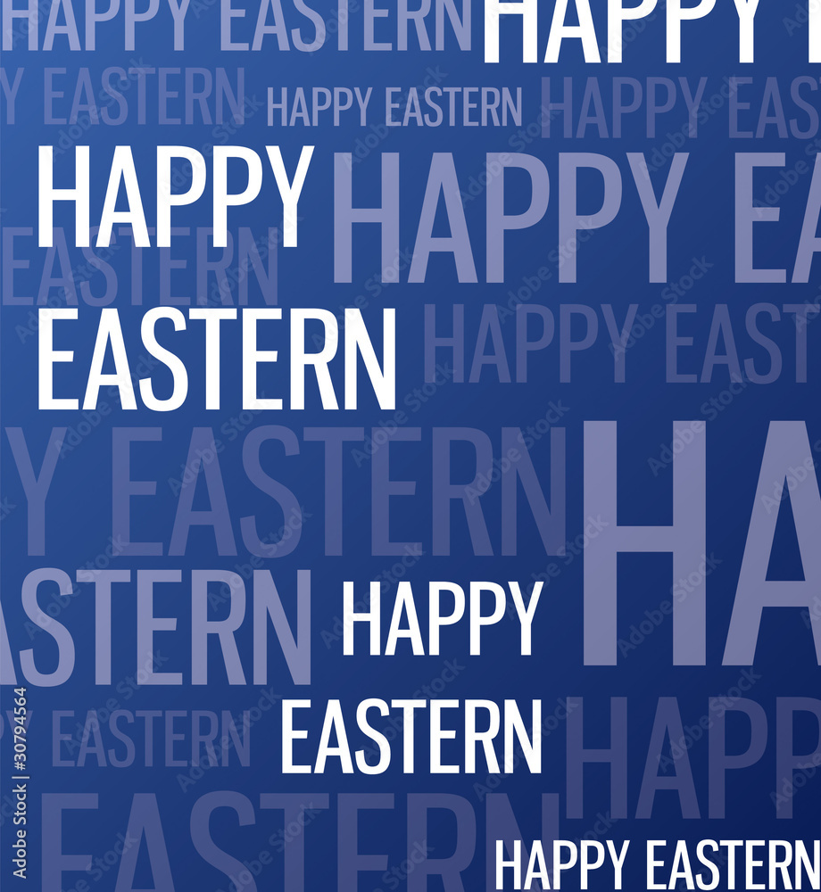 Aktions Button - Happy Eastern - blau