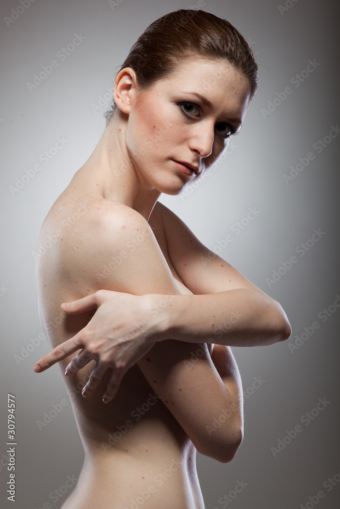 Fototapeta premium Portrait of beautiful naked woman