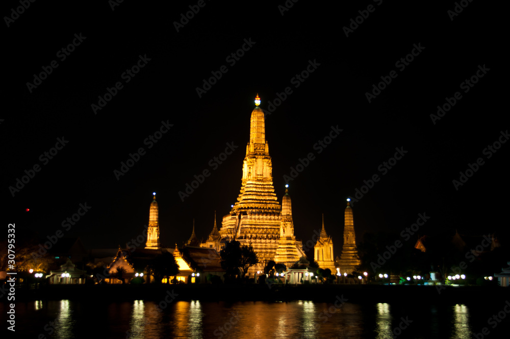 Wat Arun Temple night in thailand Wat Arun Temple night in thailand