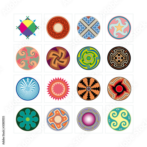 picto logo motif design graphique icône vecteur rond internet