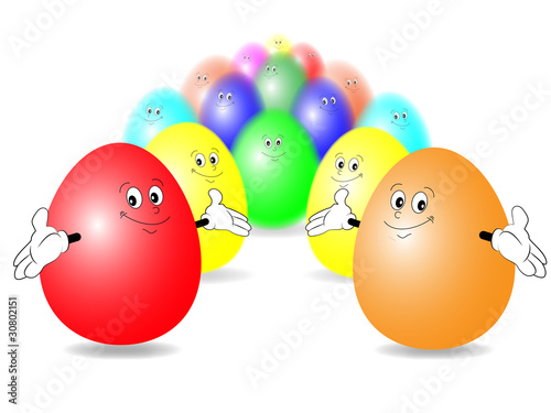 A group of happiest eggs
