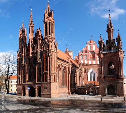 Vilnius city Anna church
