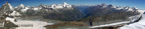 Zwischen Matterhorn und Saas Fee - 180°Panorama