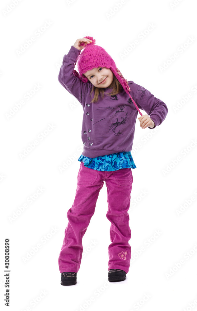 Cheerful Winter Girl Cheerful Winter Girl