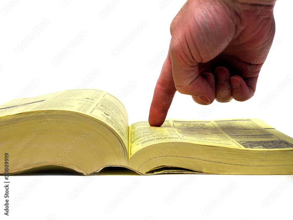 Naklejka premium Yellow Pages