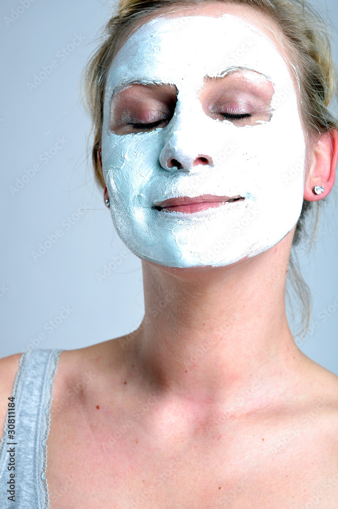 portrait with face mask portrait with face mask