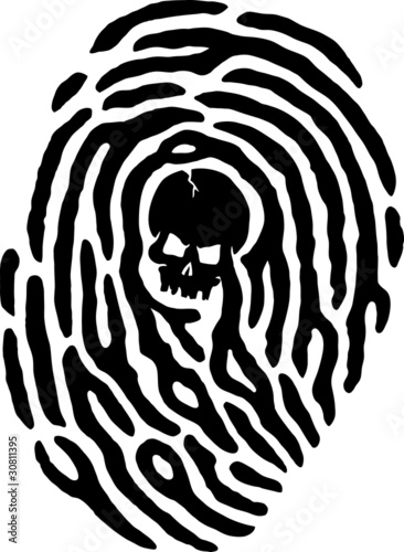 Fingerprint - Skull